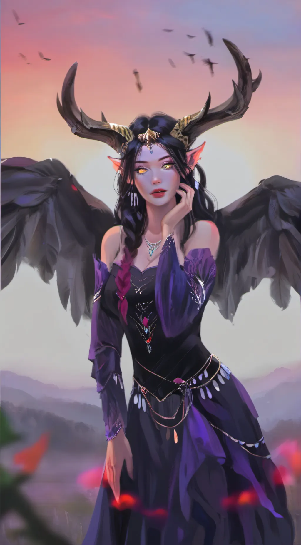 ai character: Ophelia  background