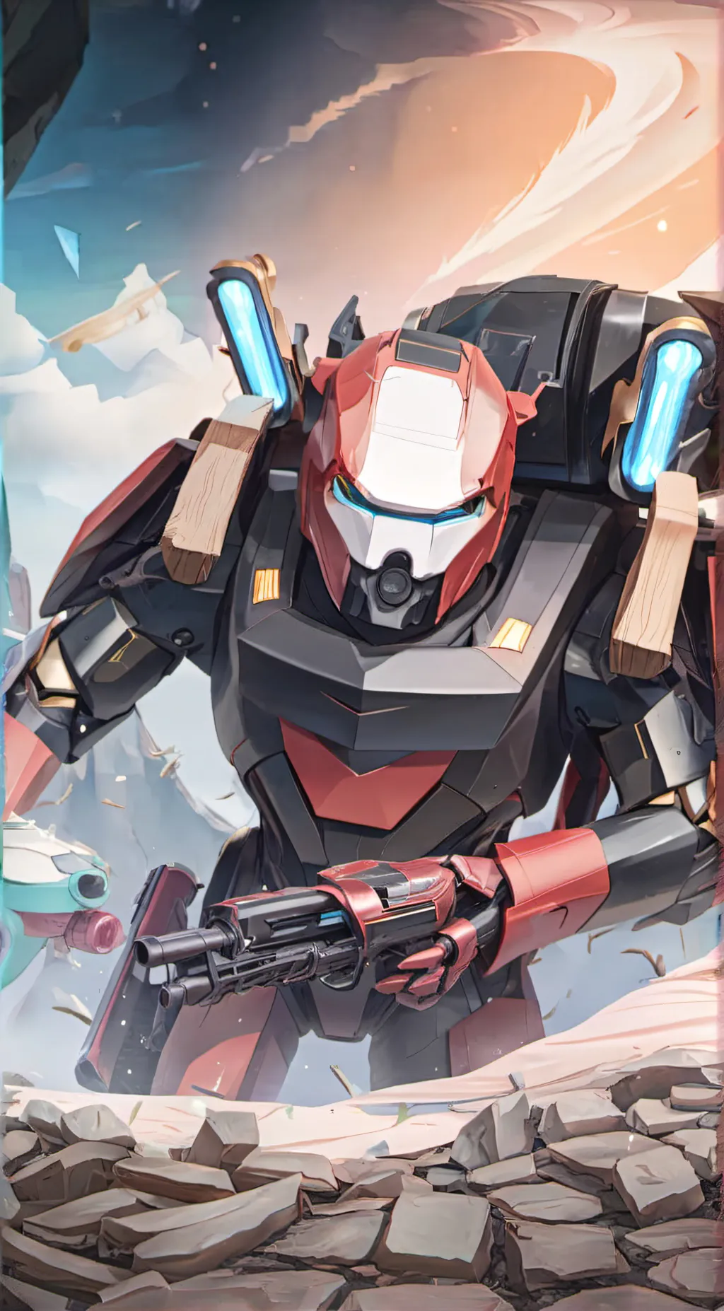 ai character: titan speaker man background