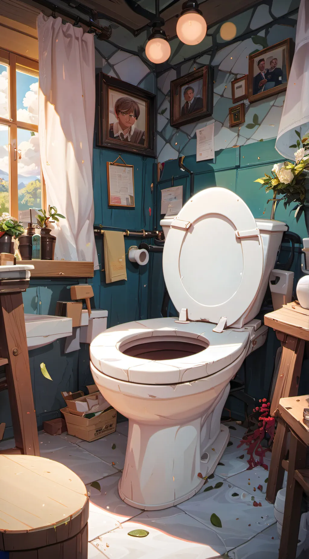 ai character: skibidi toilets background