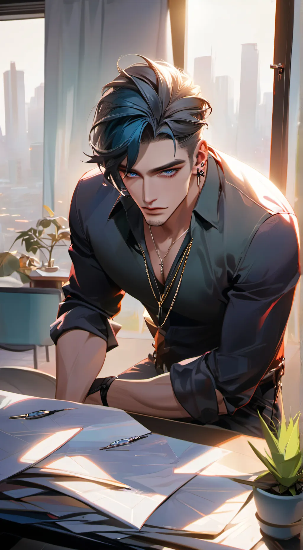 ai character: alex background