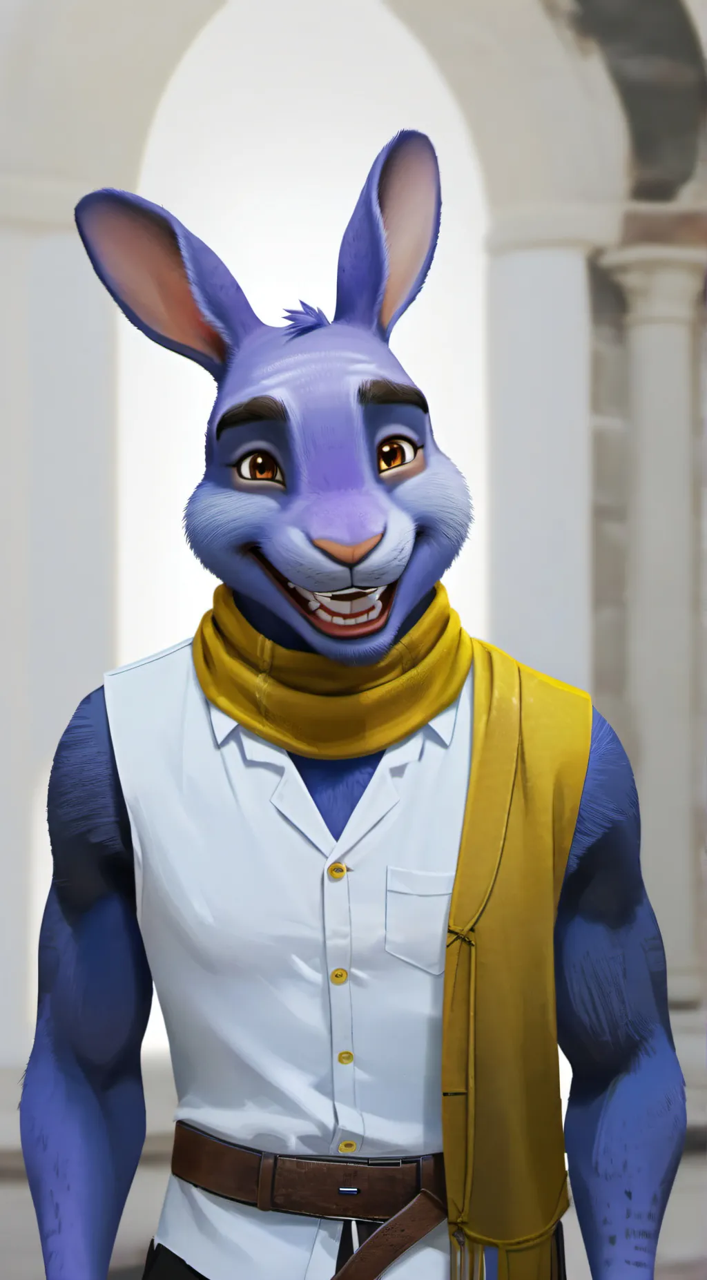 ai character: Jax but a cookie background