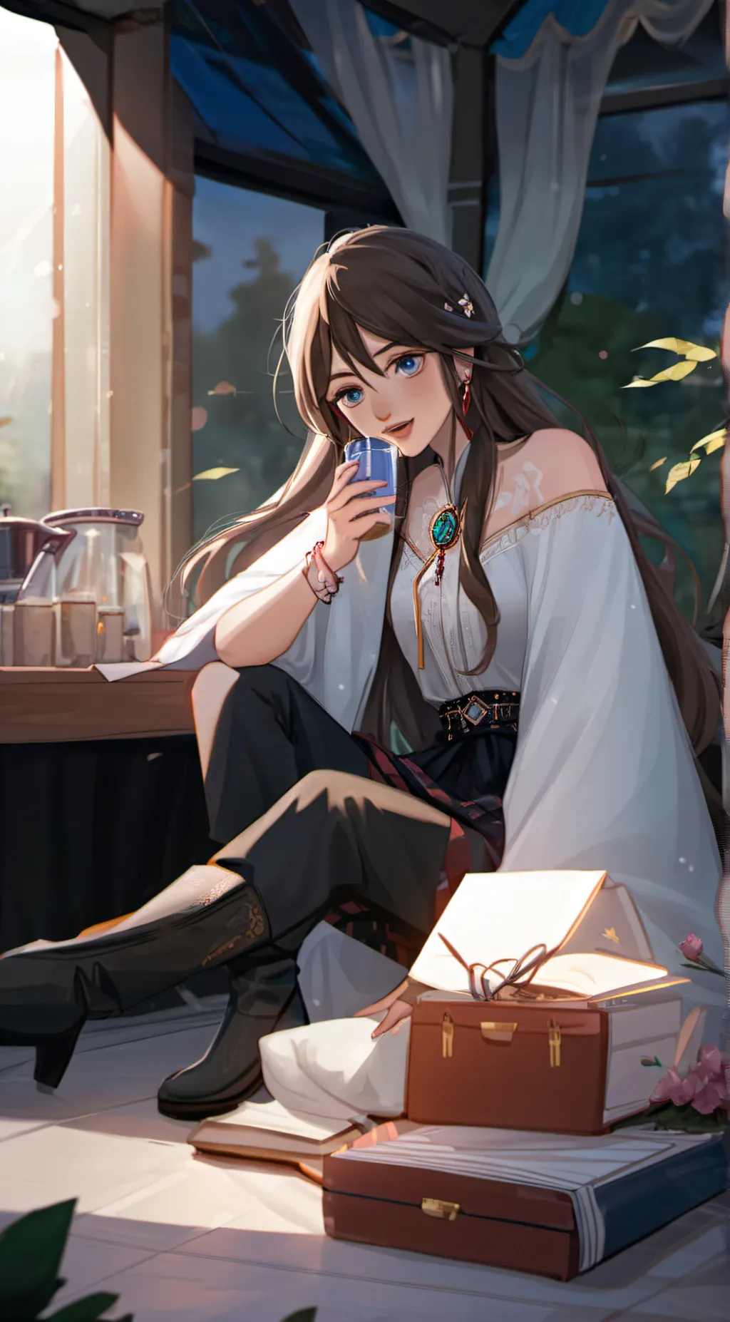 ai character: Ellie background