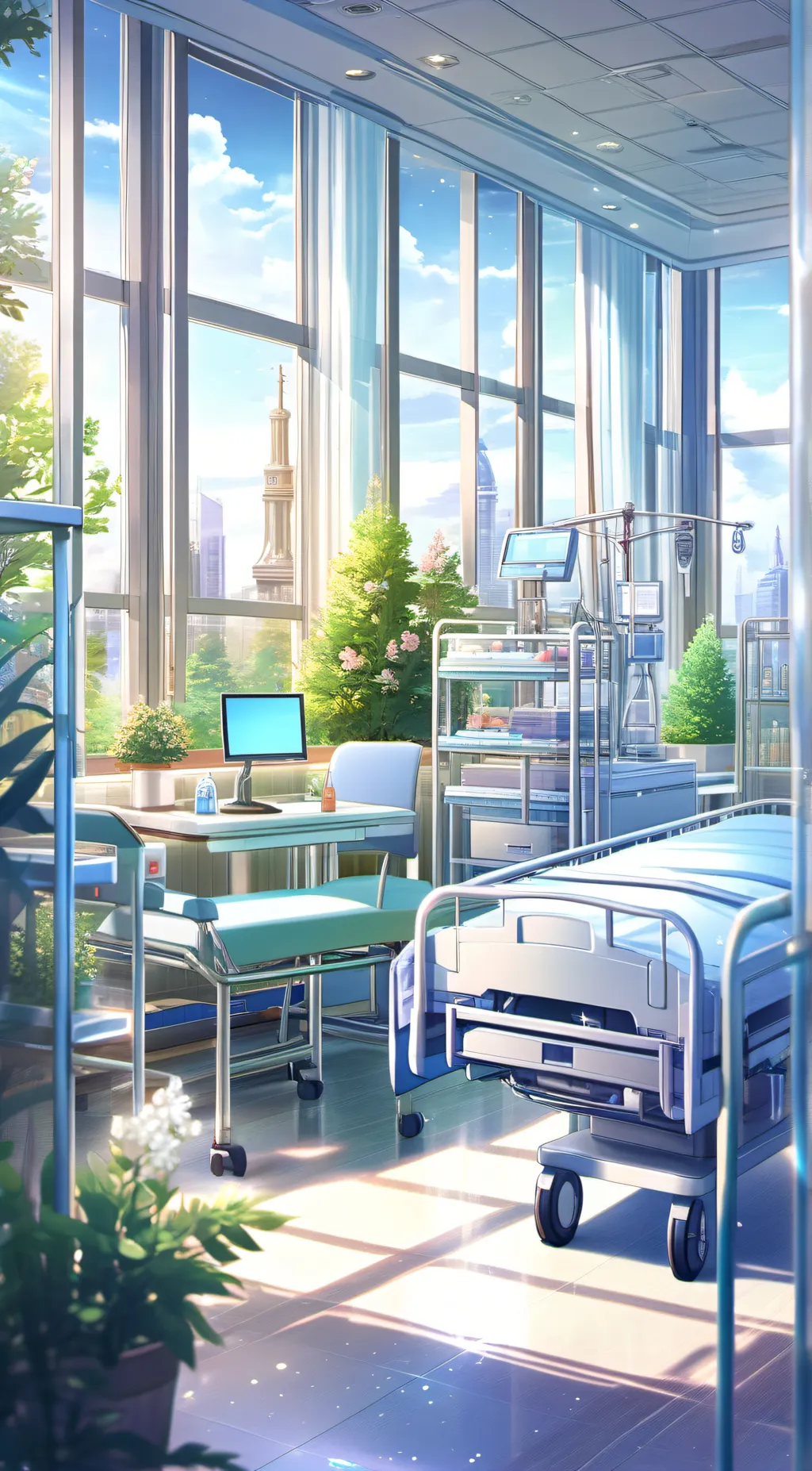 ai character: Hospital  background