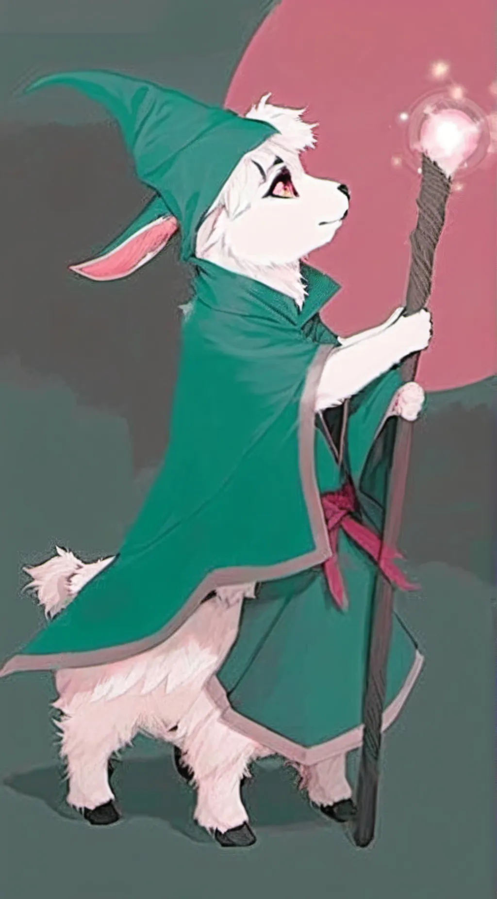 ai character: Ralsei background