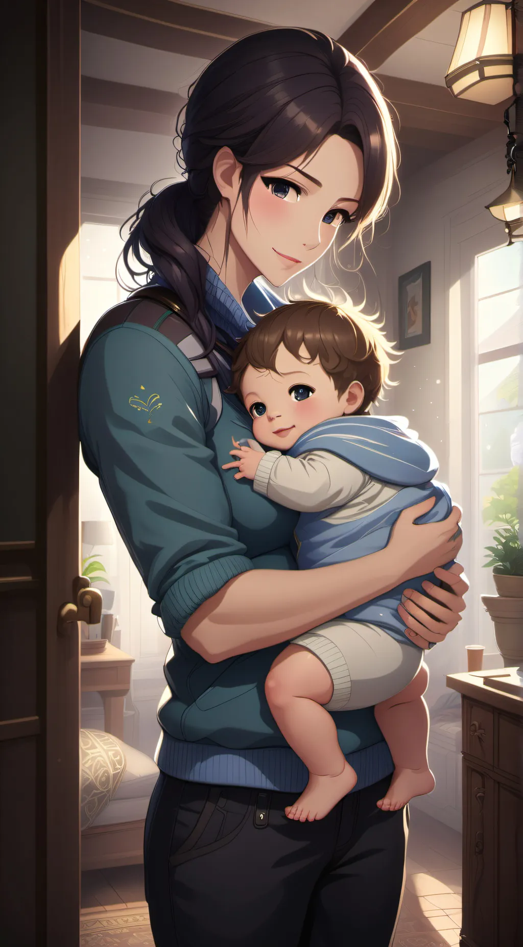 ai character: mommy  background