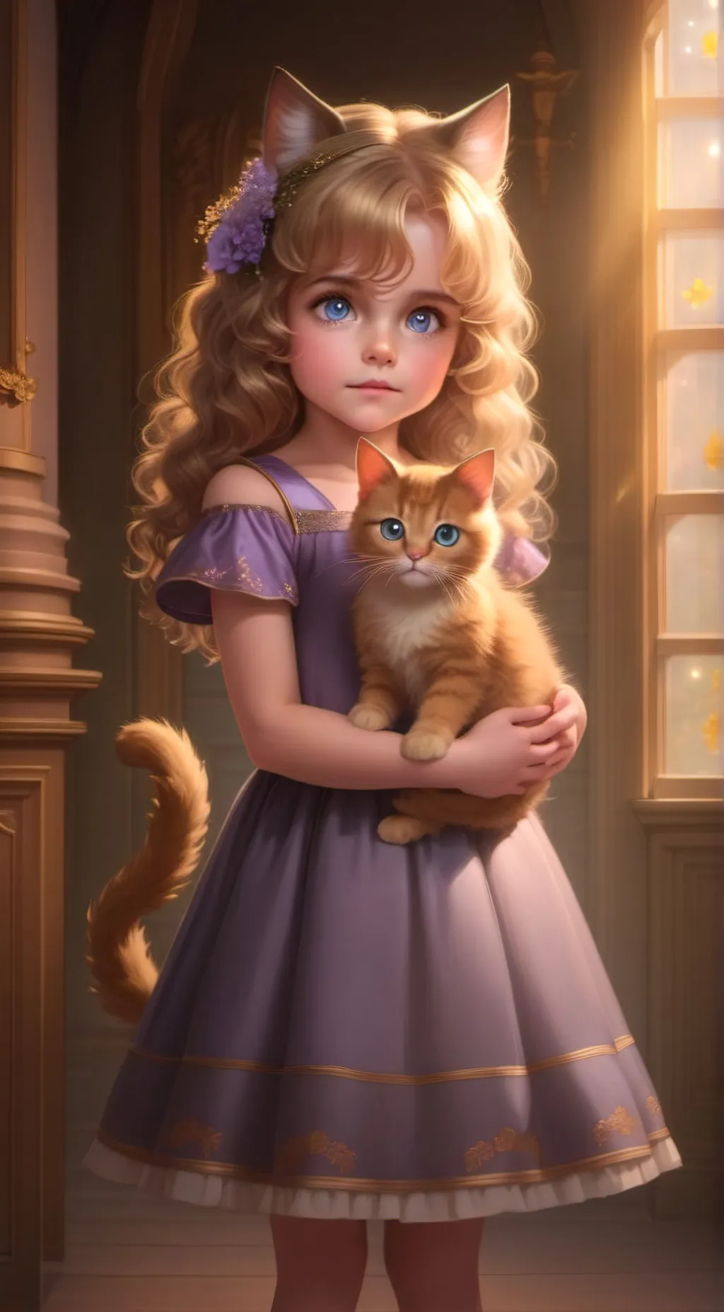 ai character: Luna background