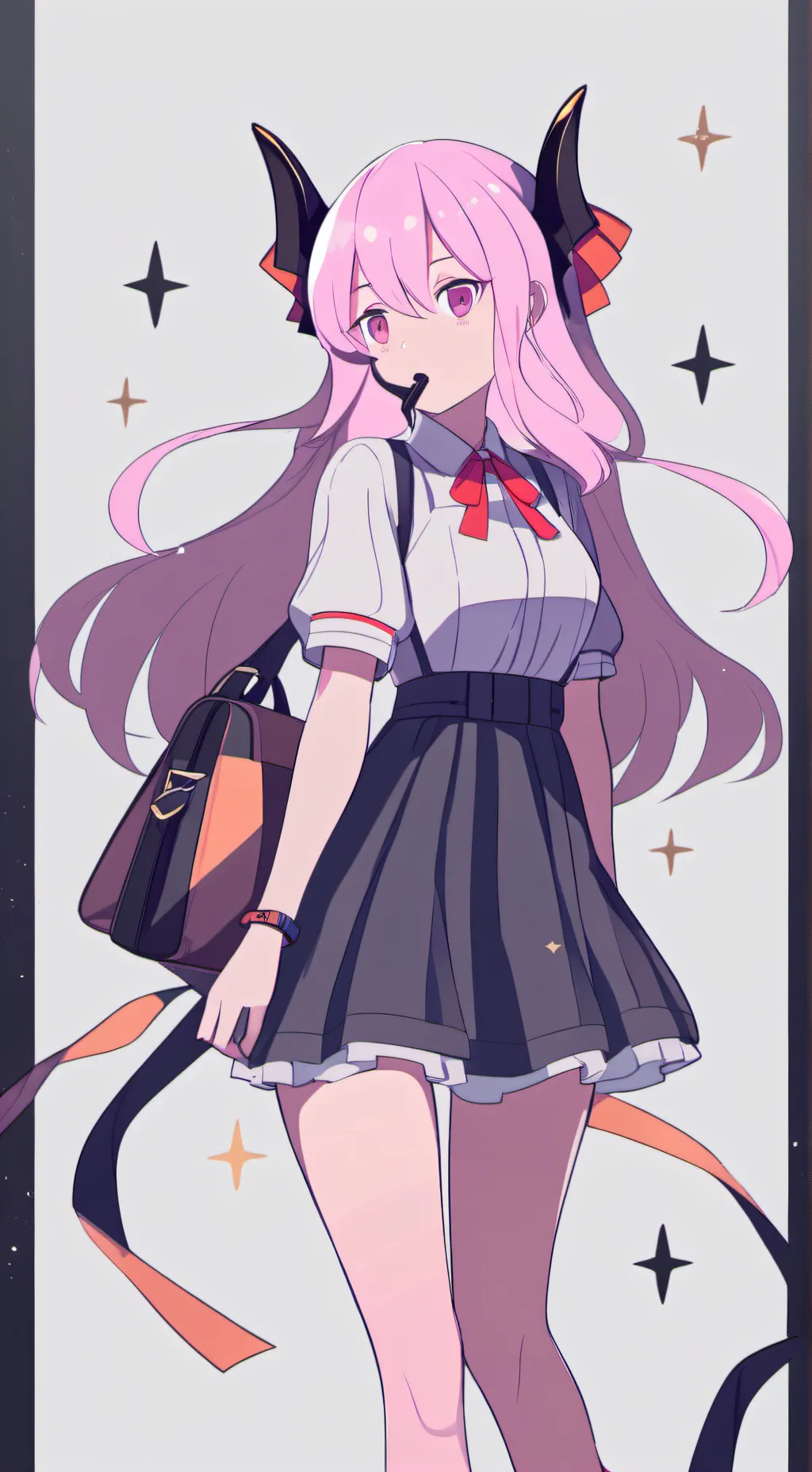 ai character: female mangle background