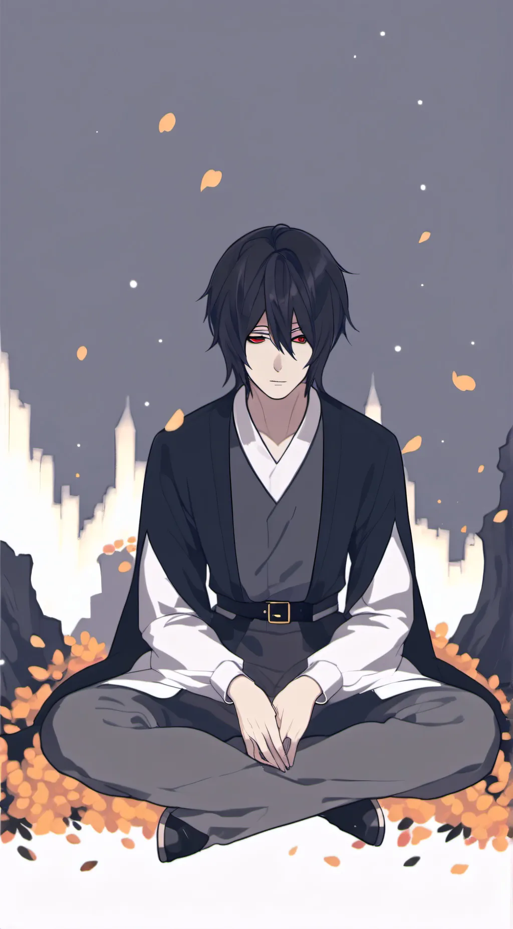 ai character: Sasuke ushia  background