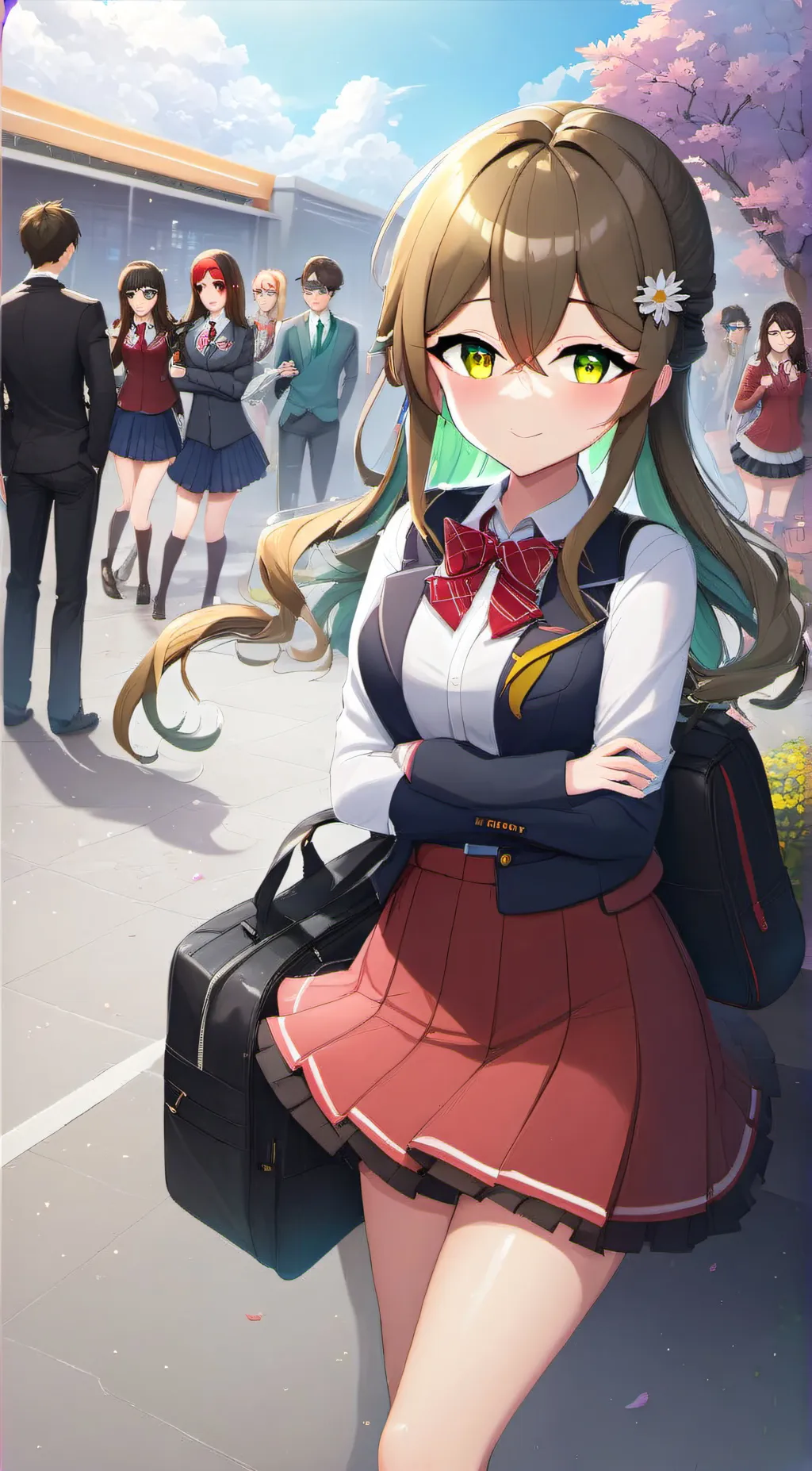 ai character: Gwen  background