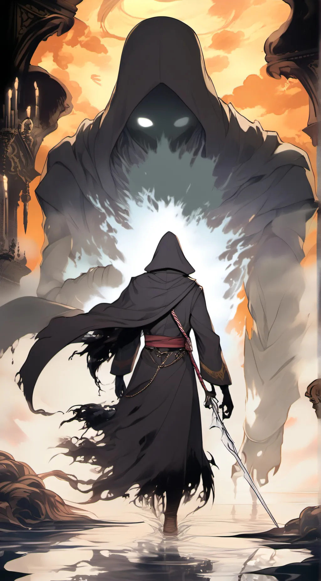 ai character: HAM The ink demon background