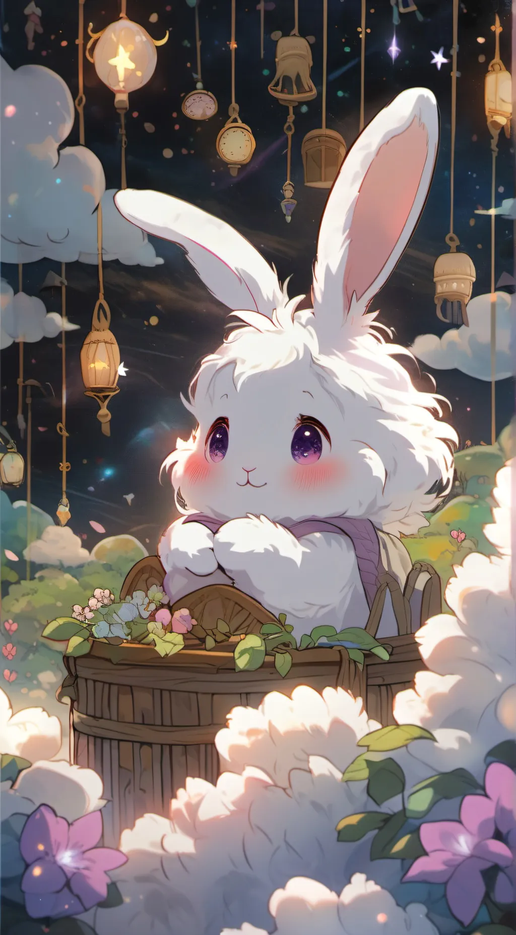 ai character: Fluffy Bun background