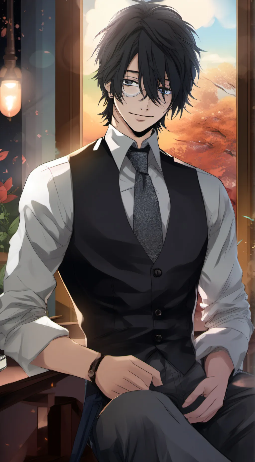 ai character: Yuuma background