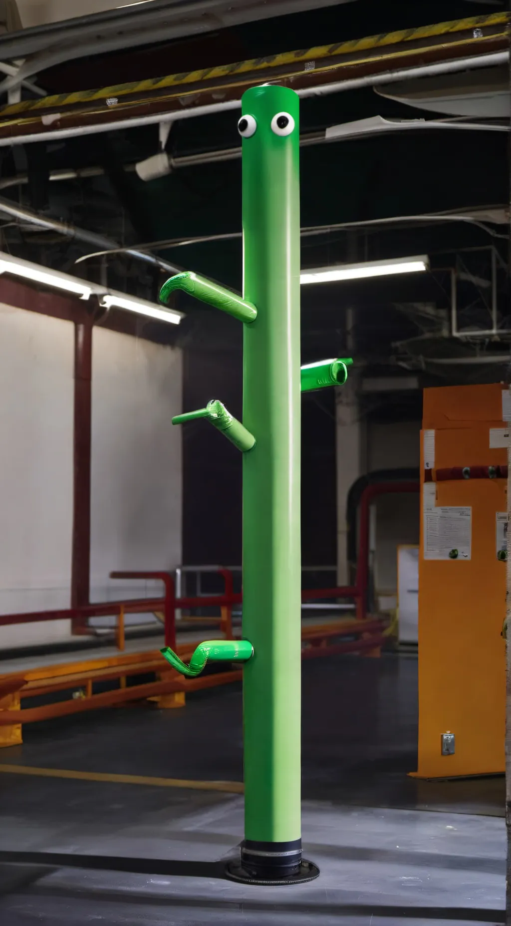 ai character: Green background