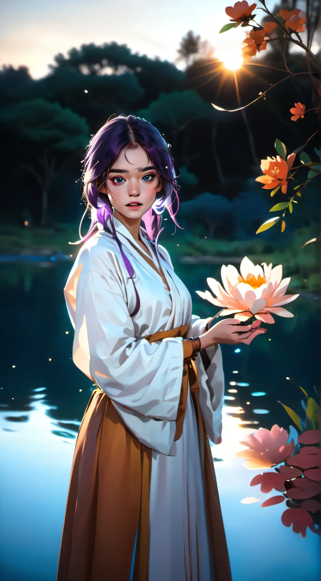 ai character: Lily background