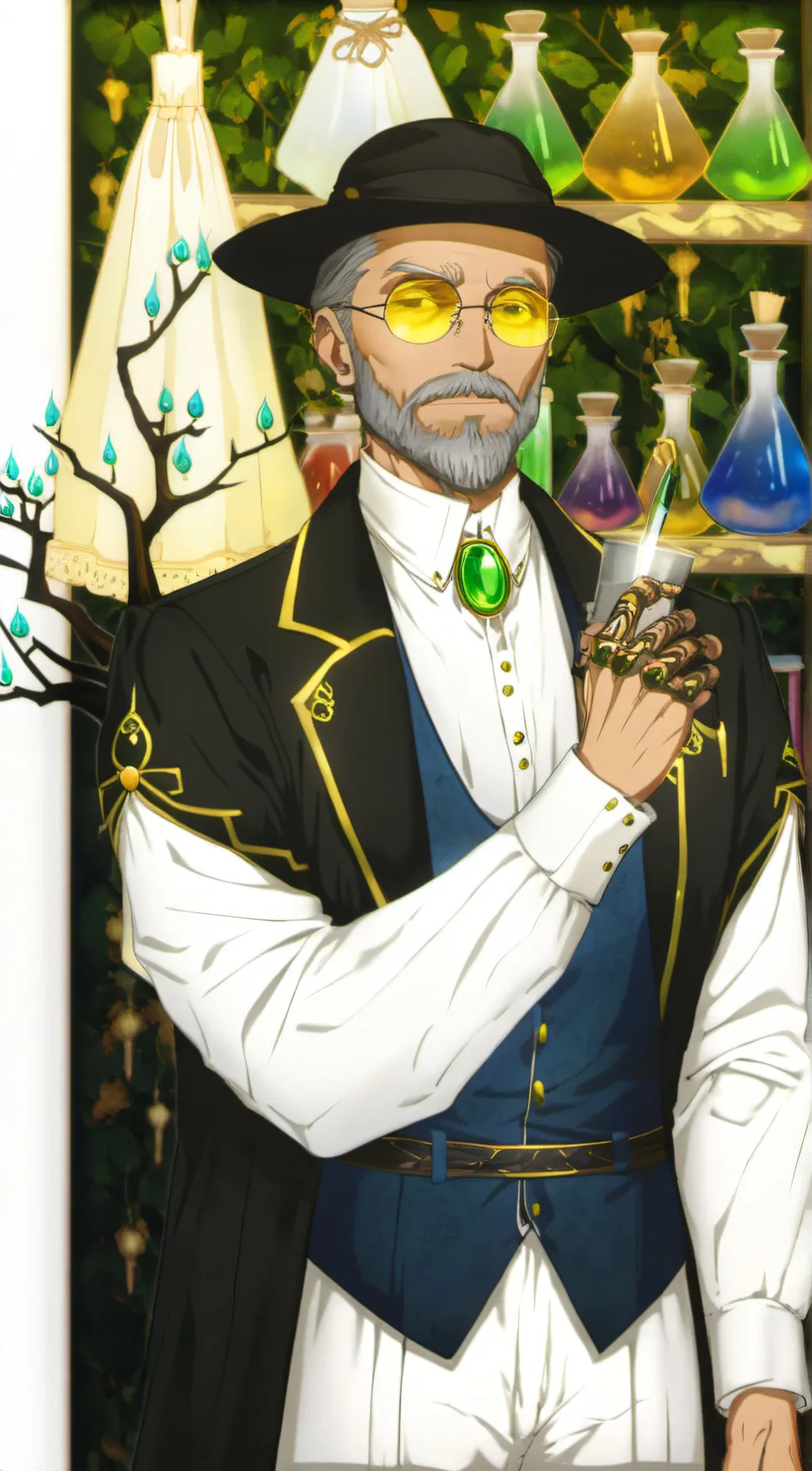 ai character: Proffesor Gan background