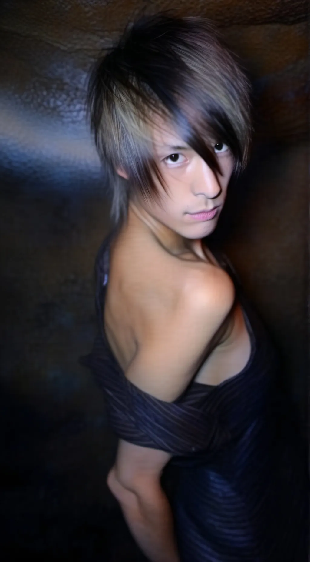 ai character: Hot emo boy background