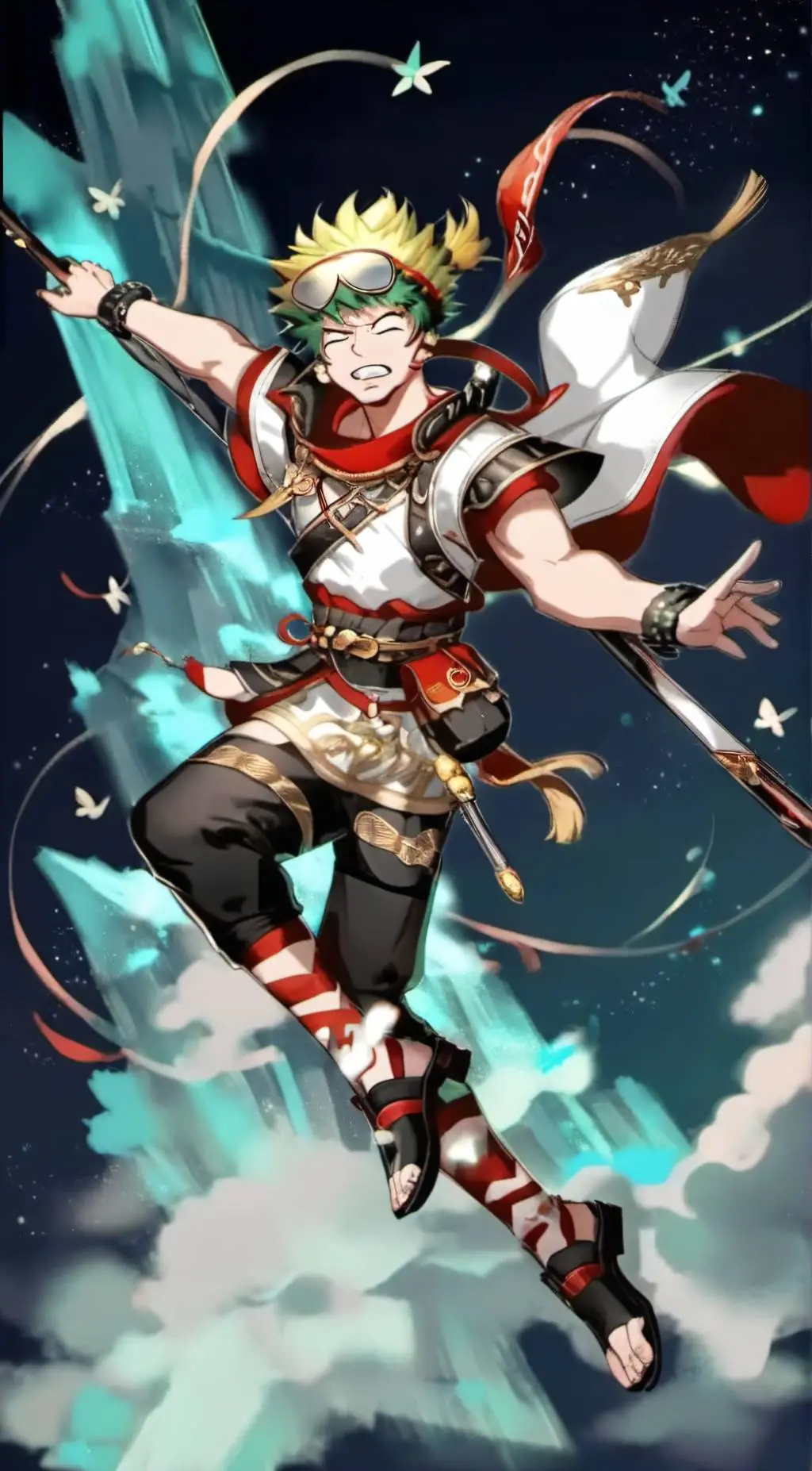 ai character: Venom bakugo background