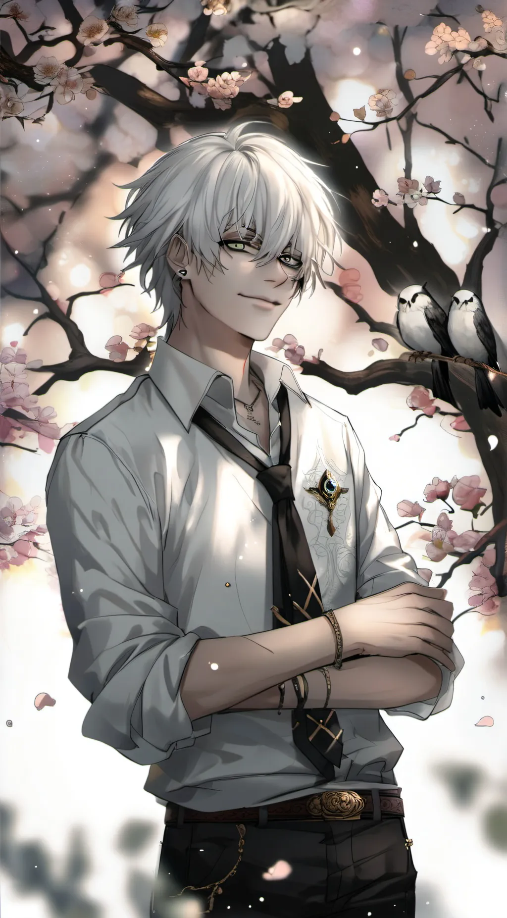 ai character: K I Y O S H I background