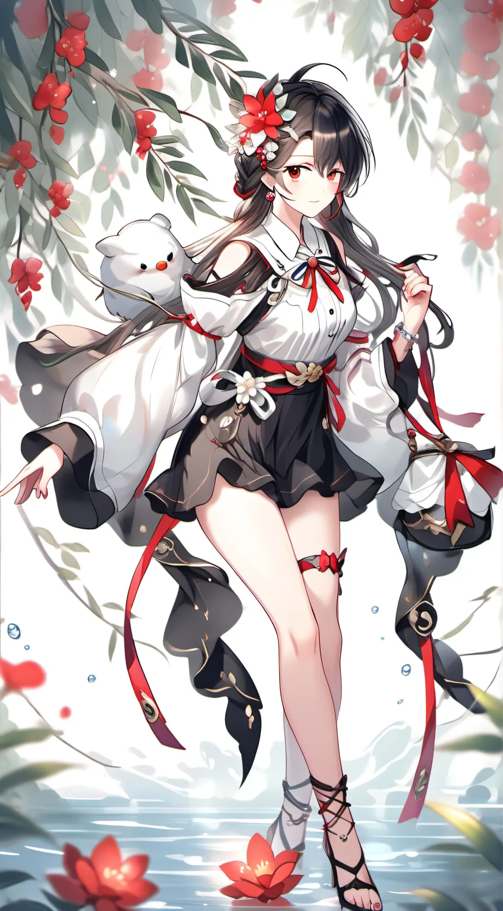 ai character: kitten  background