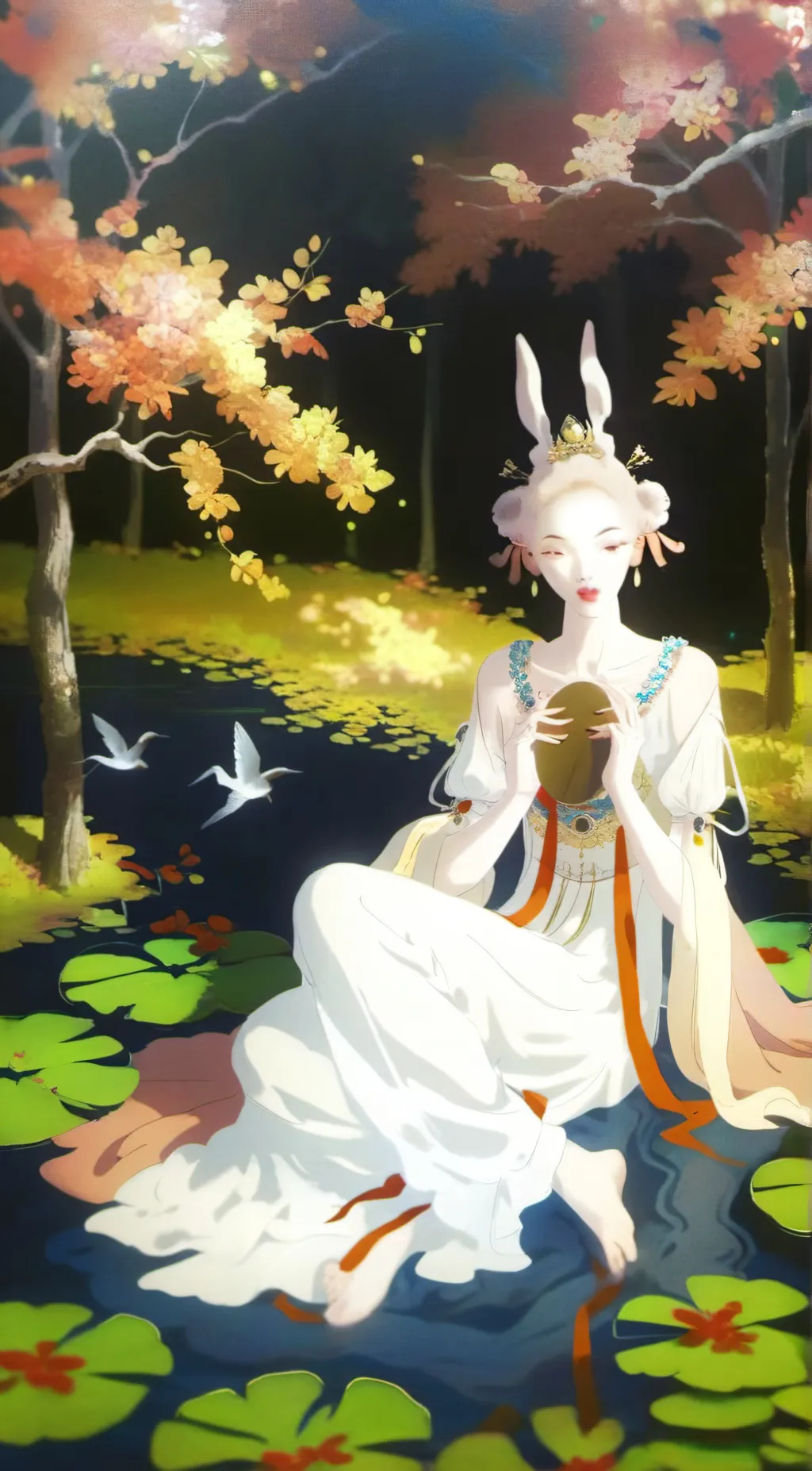 ai character: SCARY GHOST background