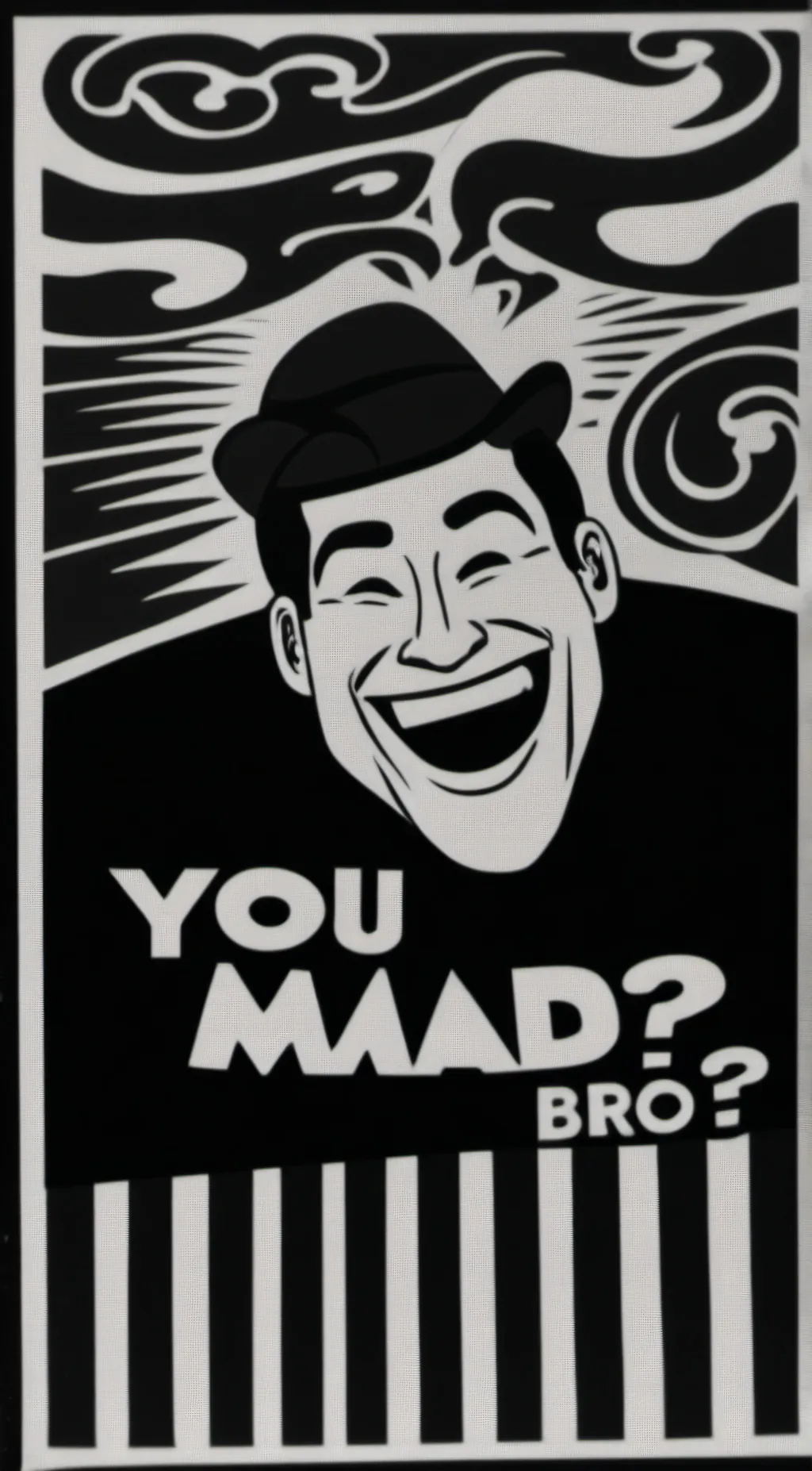 ai character: You mad bro? background