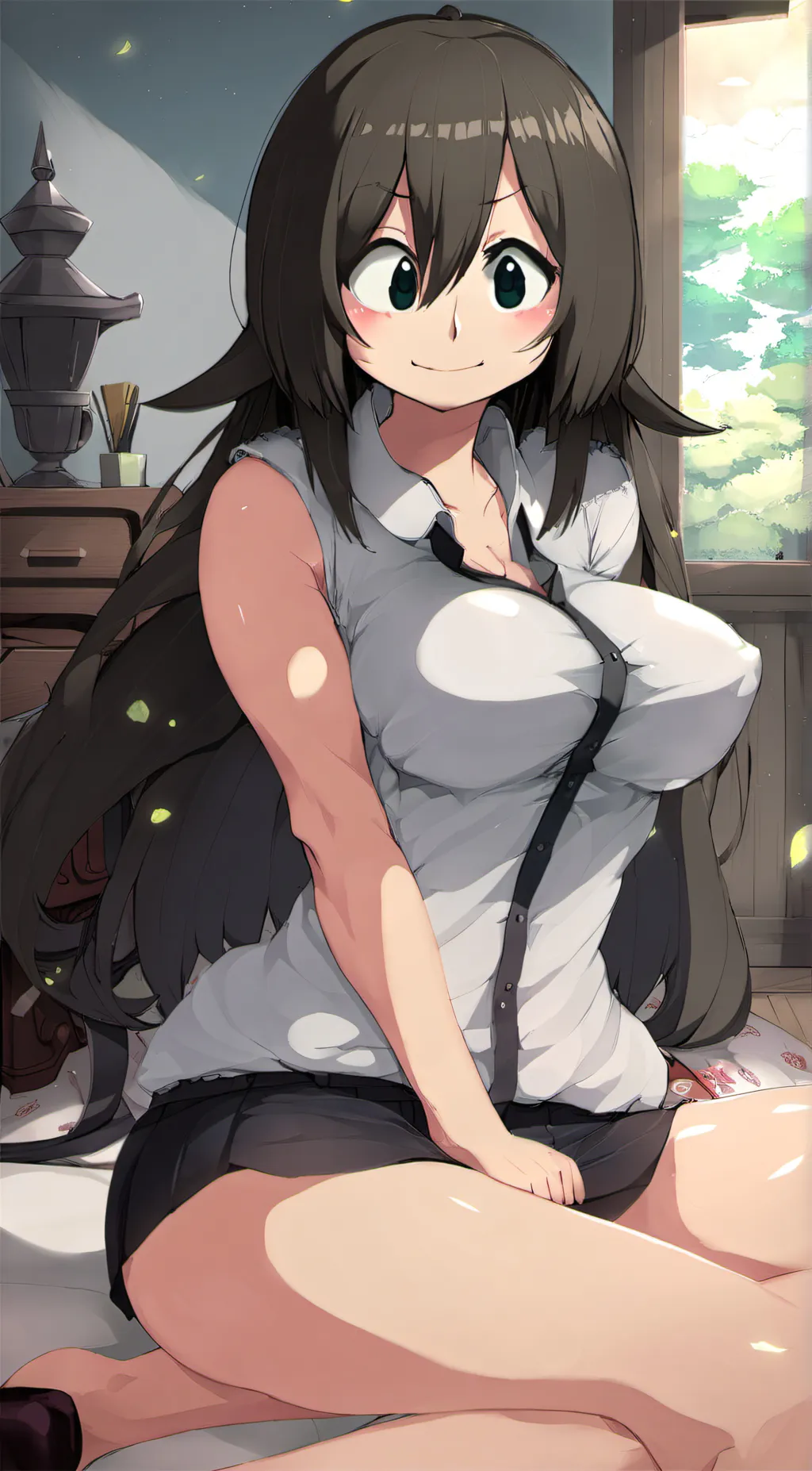 ai character: Tsuyu Asui background