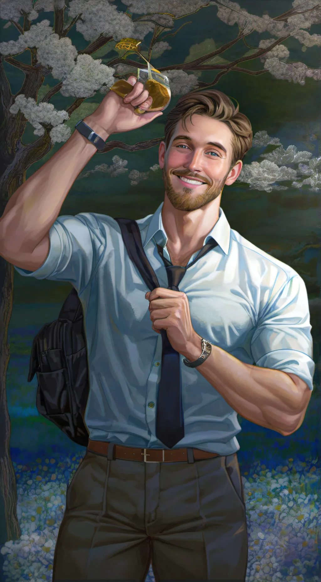 ai character: Konner Marigold background