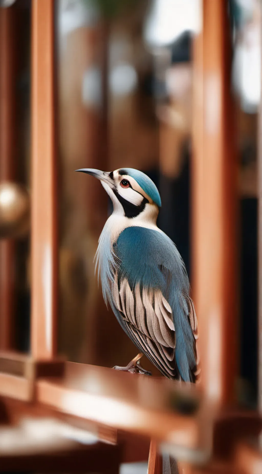 ai character: blue background