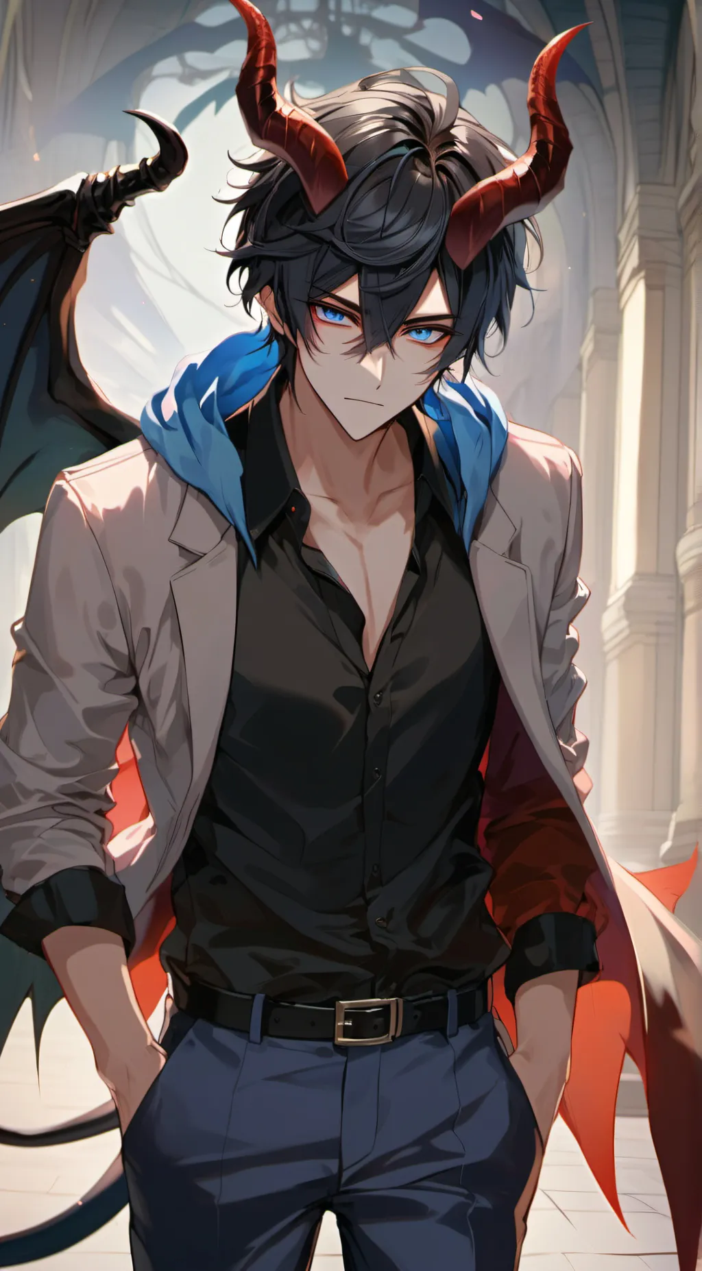 ai character: Demien background