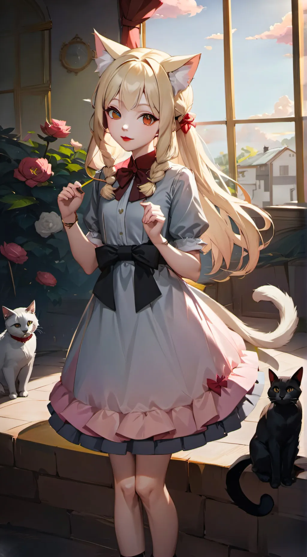 ai character: Neko infection background