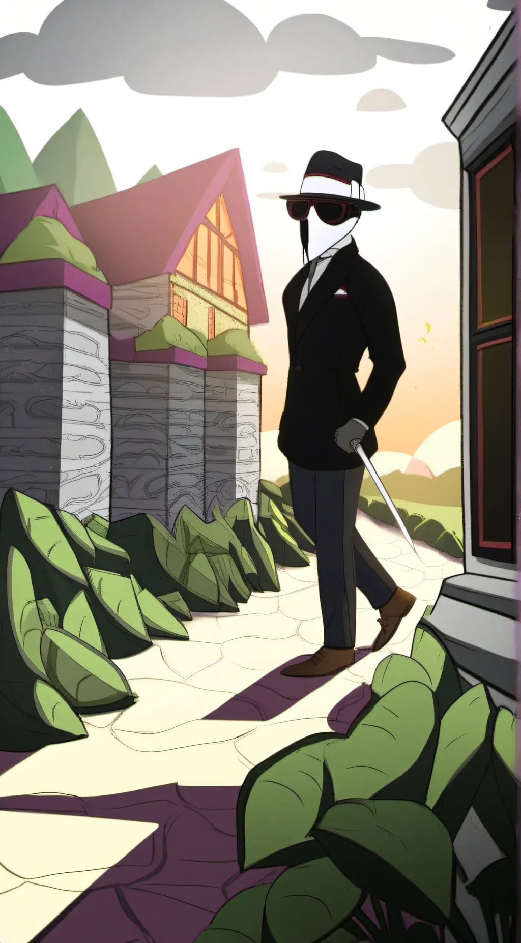 ai character: Large family st background