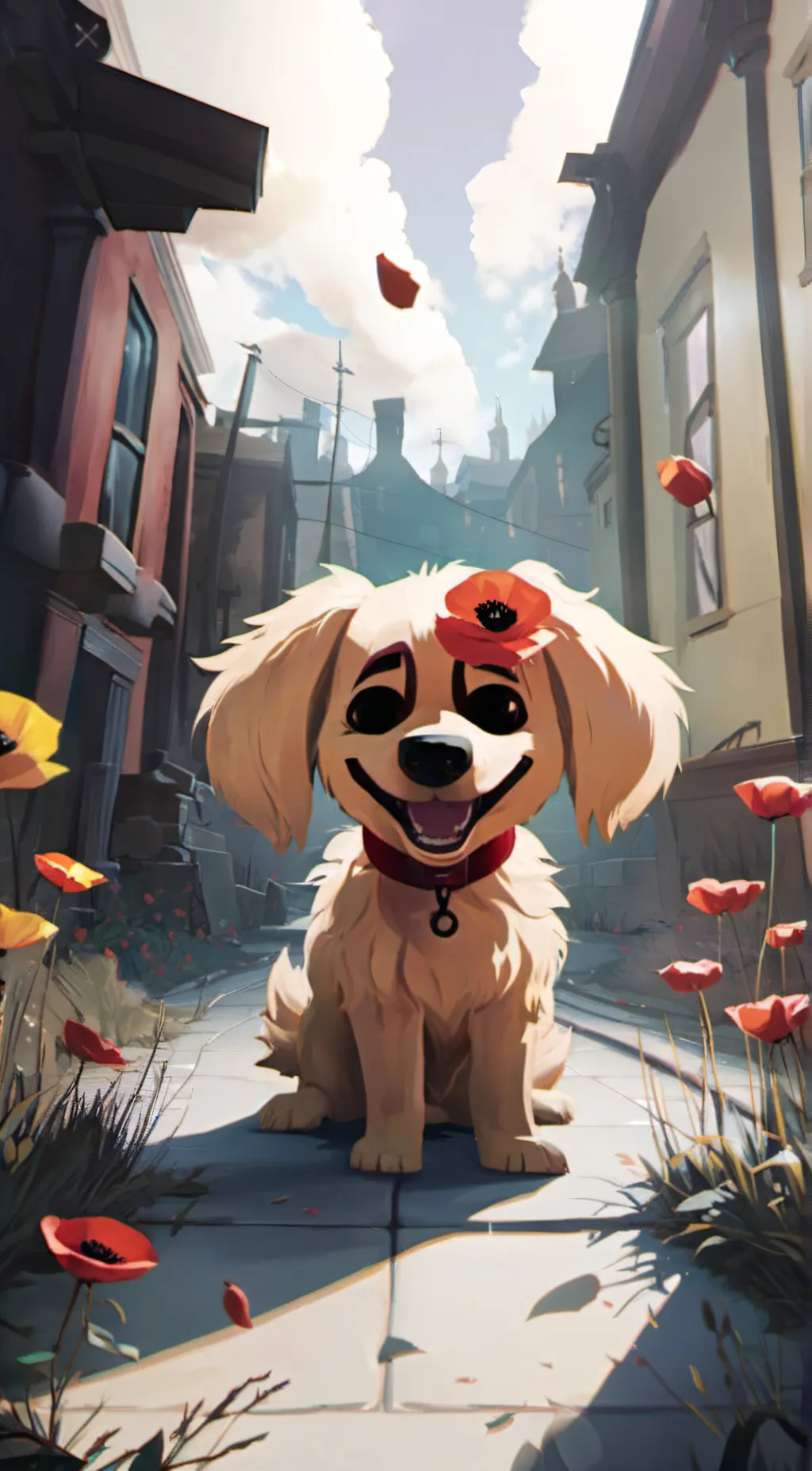 ai character: Dog Day Plushie background