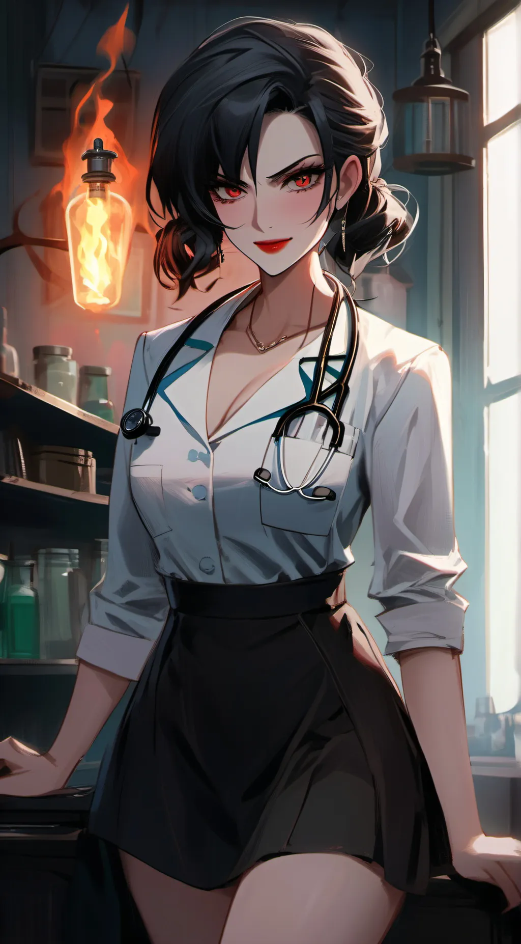 ai character: Dr.rose background