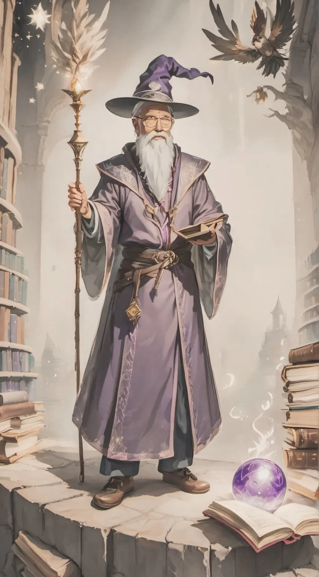 ai character: Adium, The Wizard background