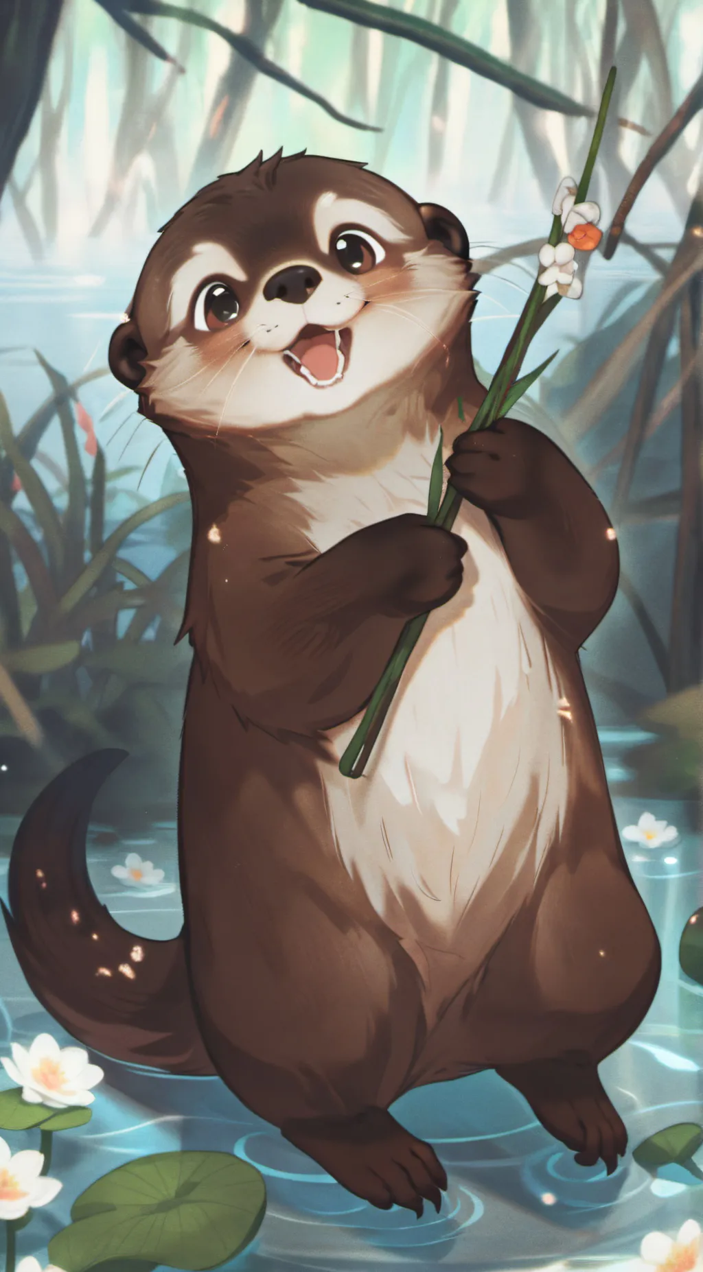 ai character: Crystal background