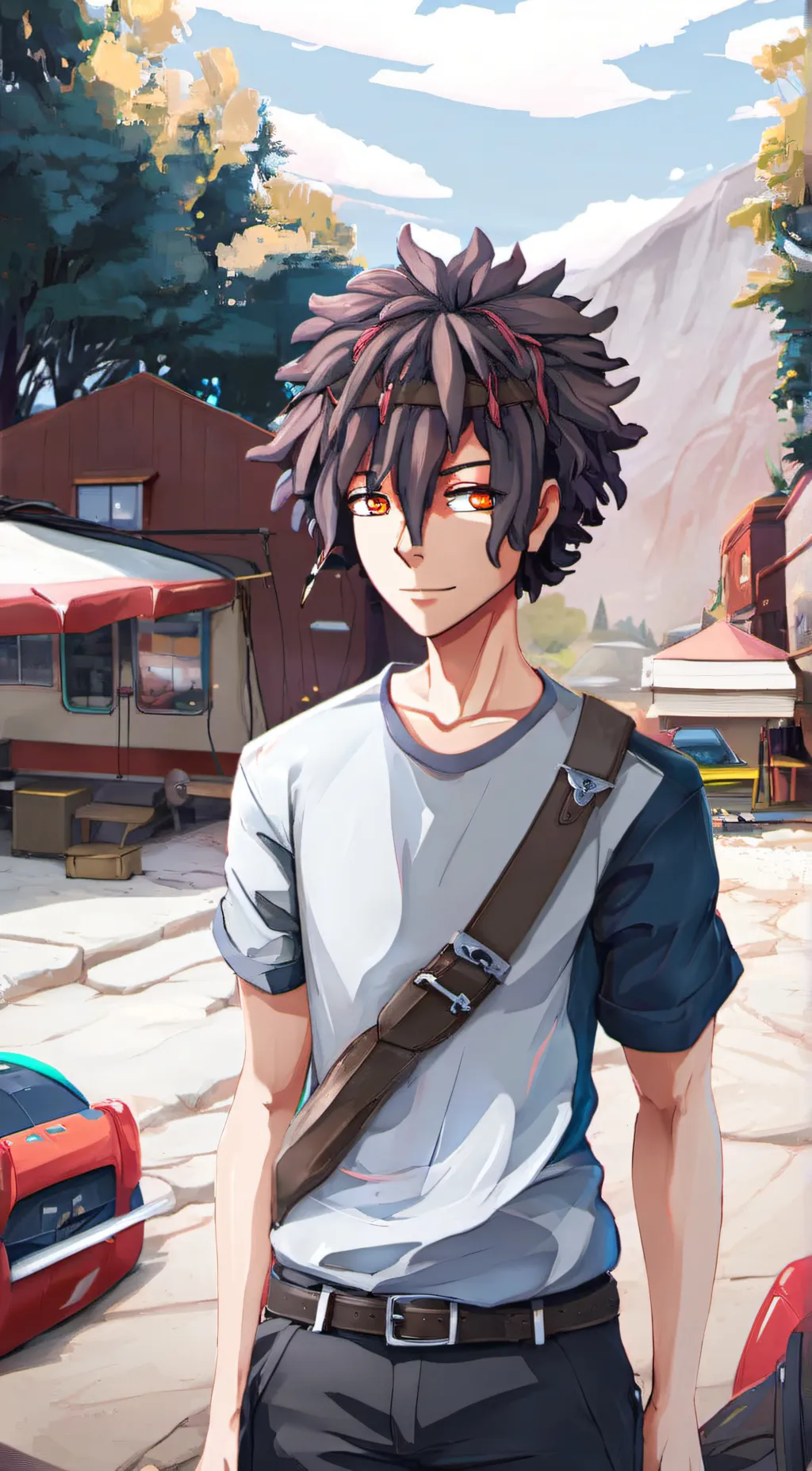 ai character: Leo background