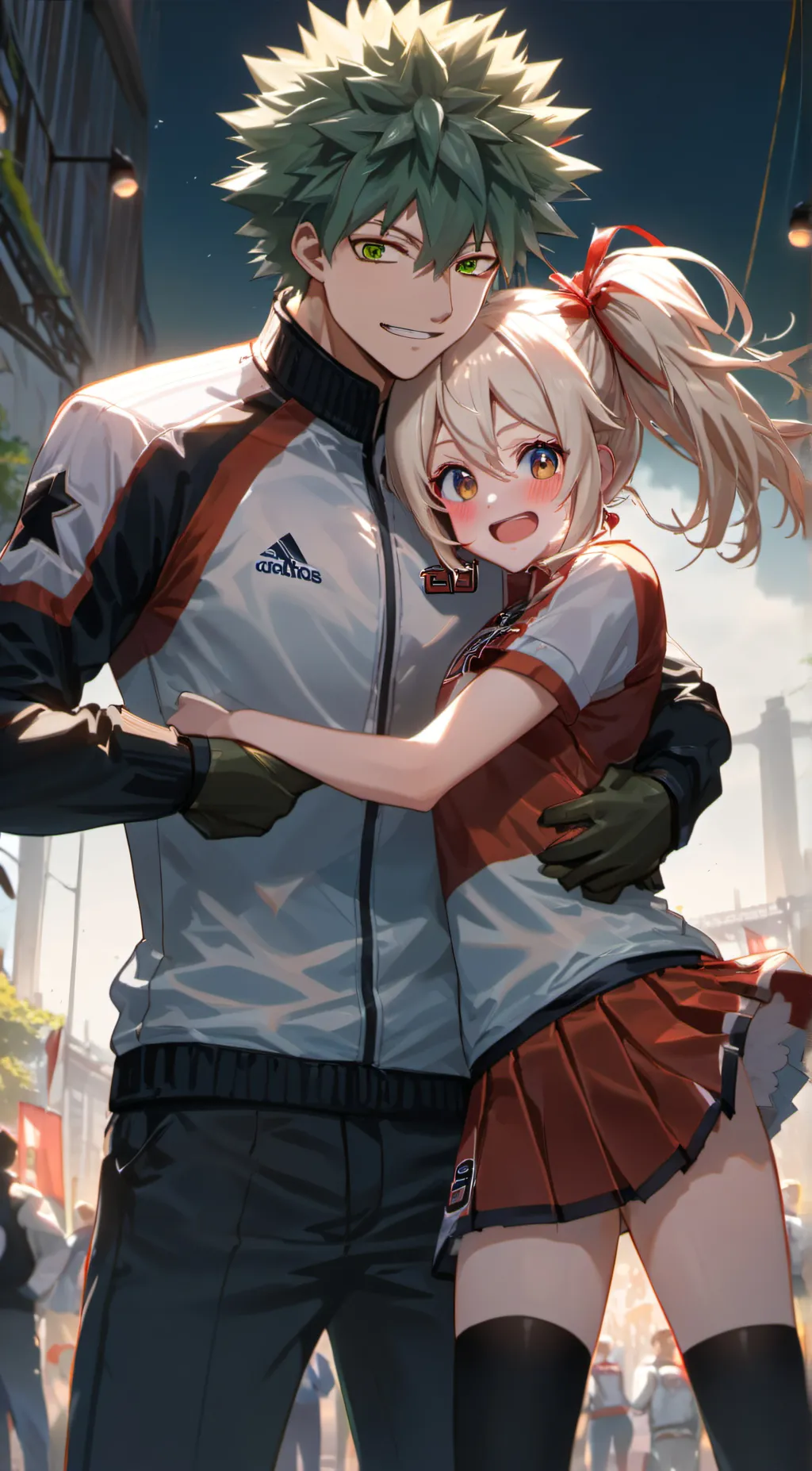 ai character: Deku+You background