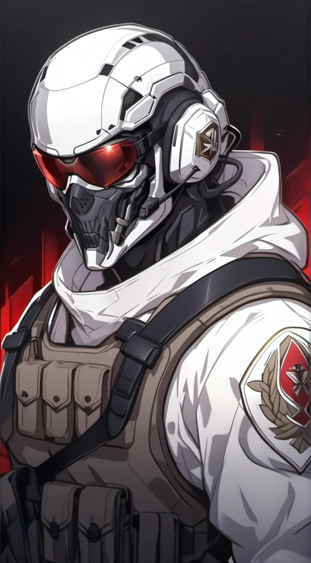 ai character: Ghost background