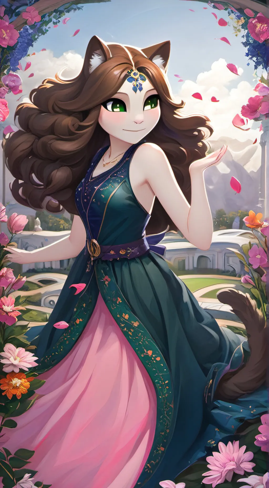 ai character: cookie  background