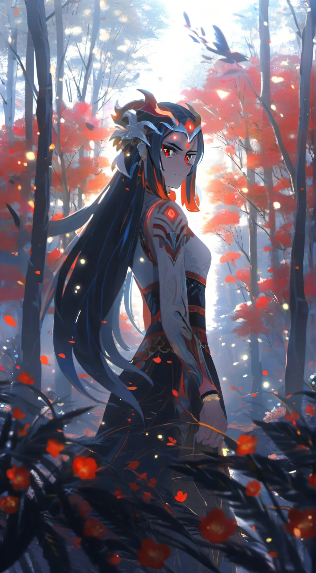 ai character: Scarlet  background