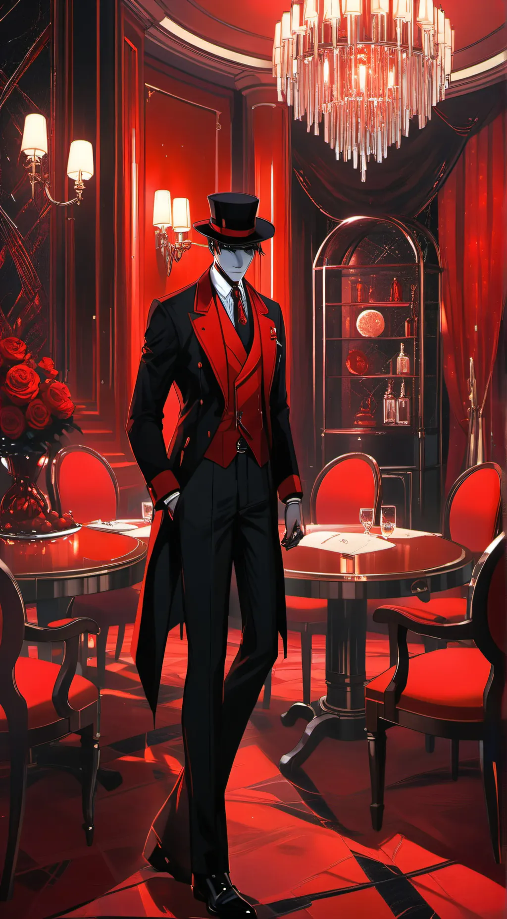 ai character: Hazbin hotel background