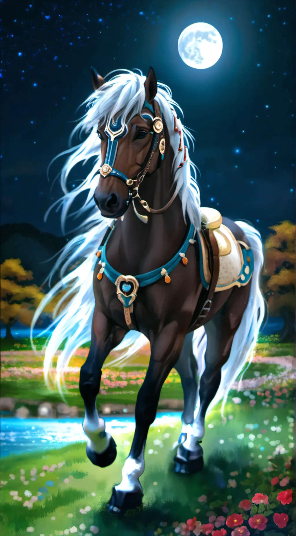 ai character: Luna background