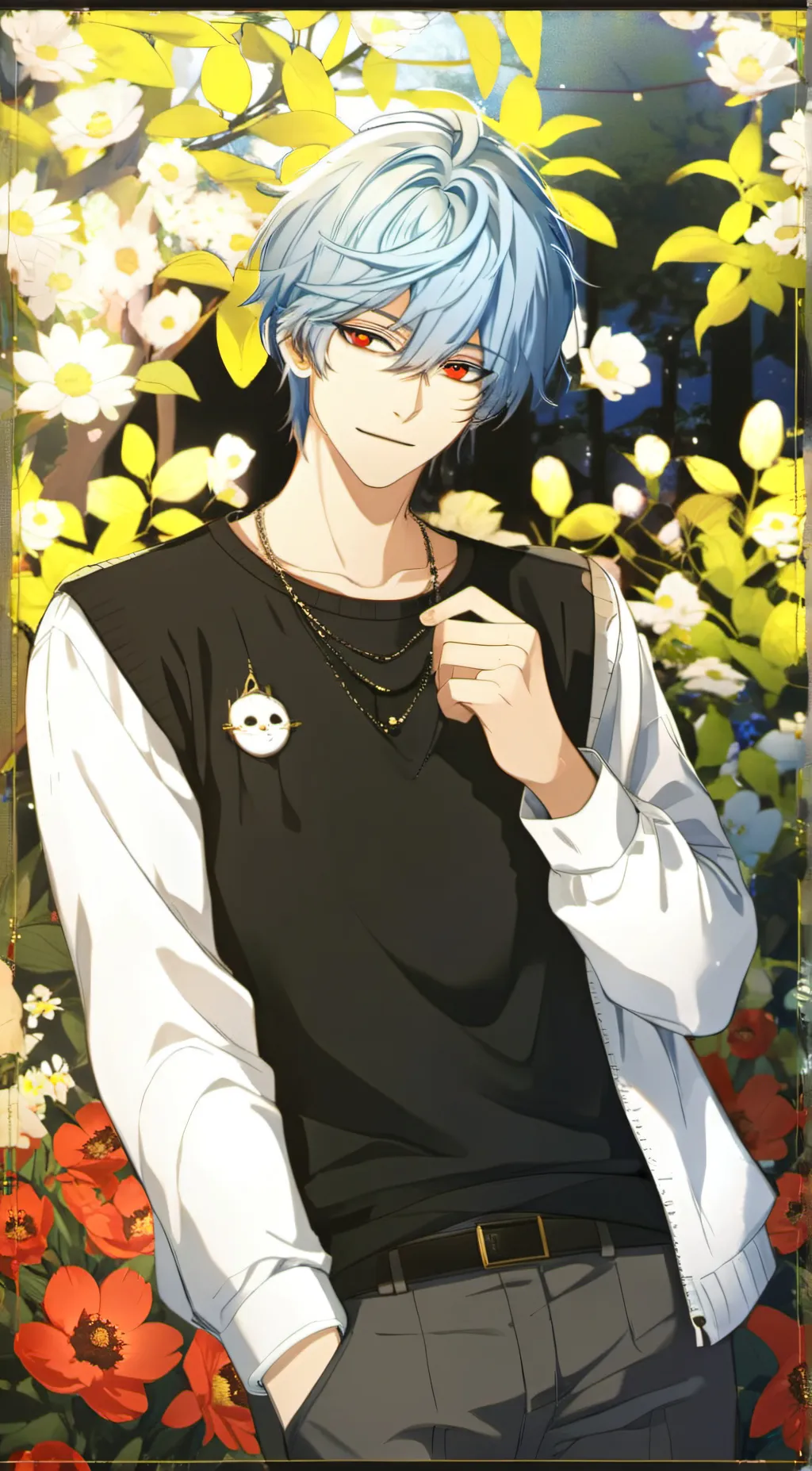 ai character: mha music band background