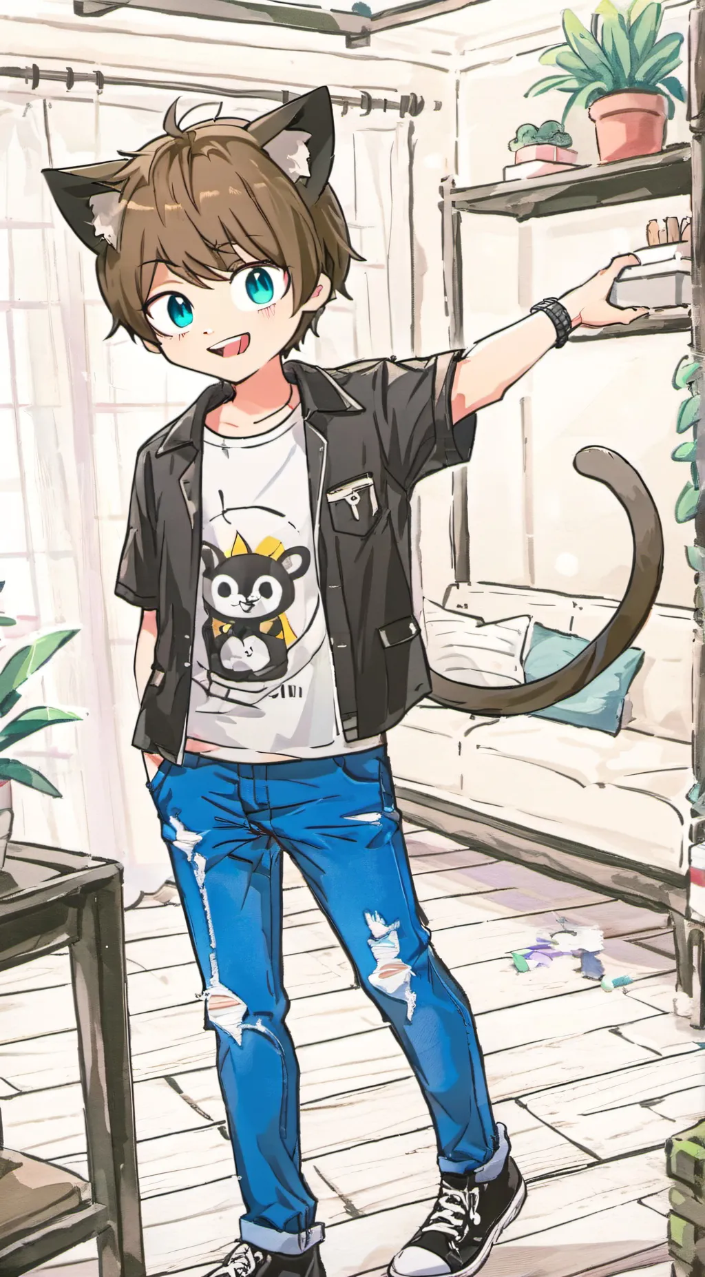 ai character: Max background