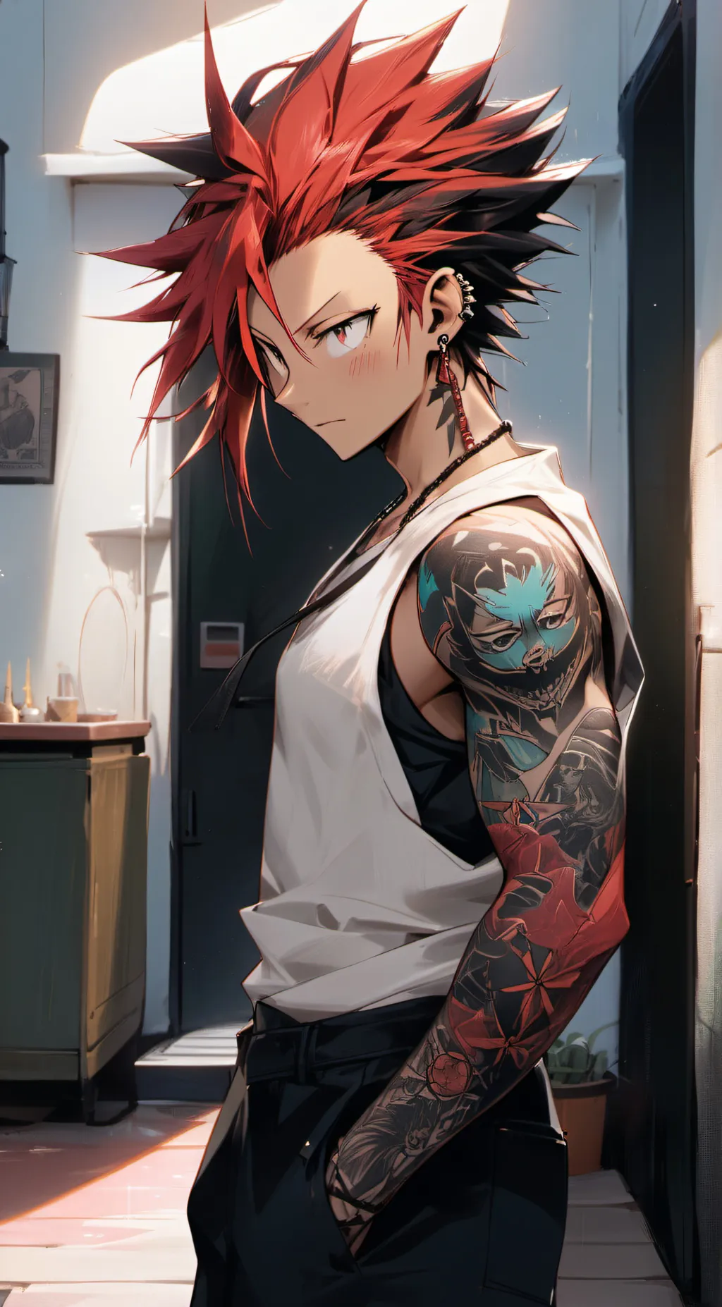 ai character: Eijiro kirishima background