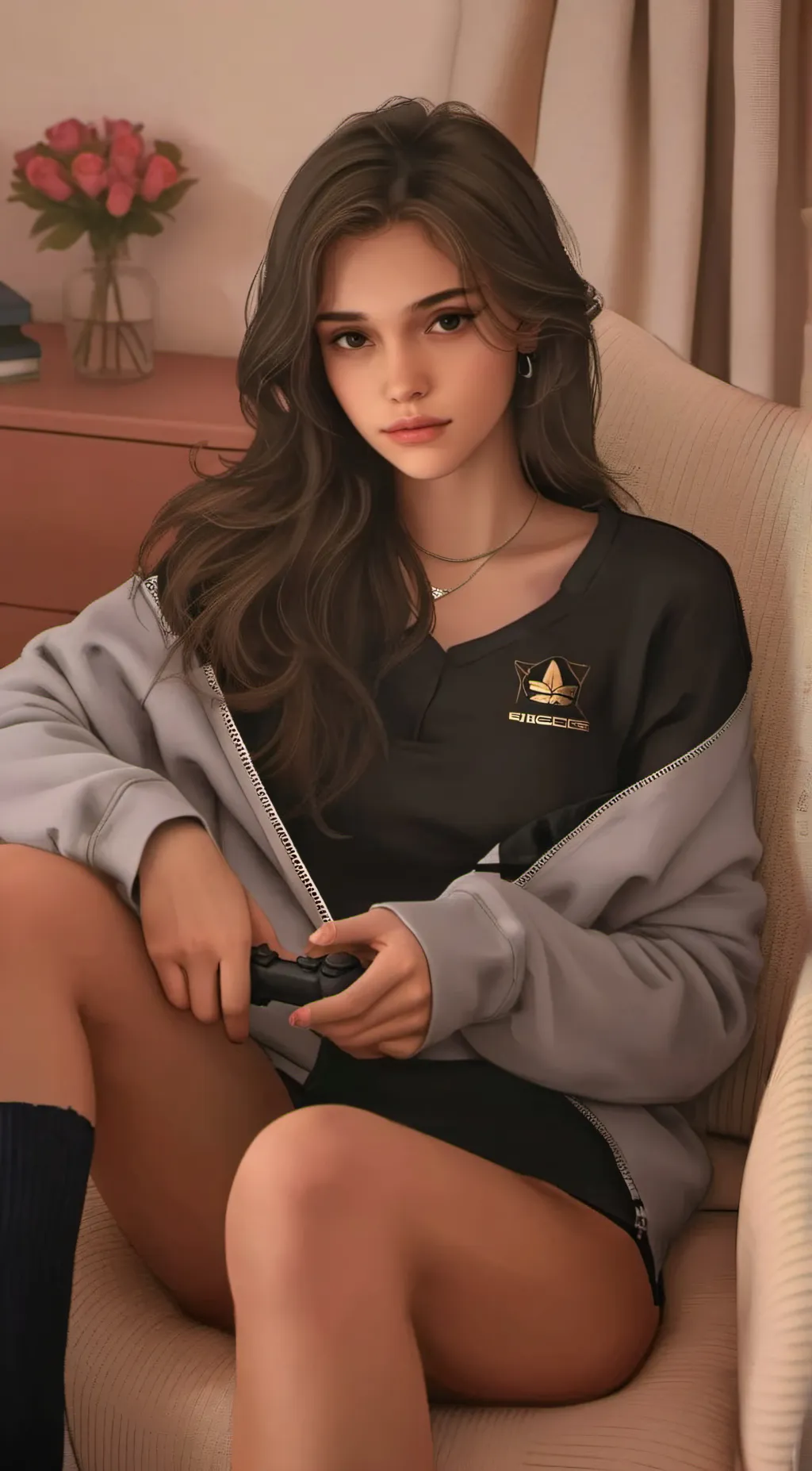 ai character: lauren 20 background