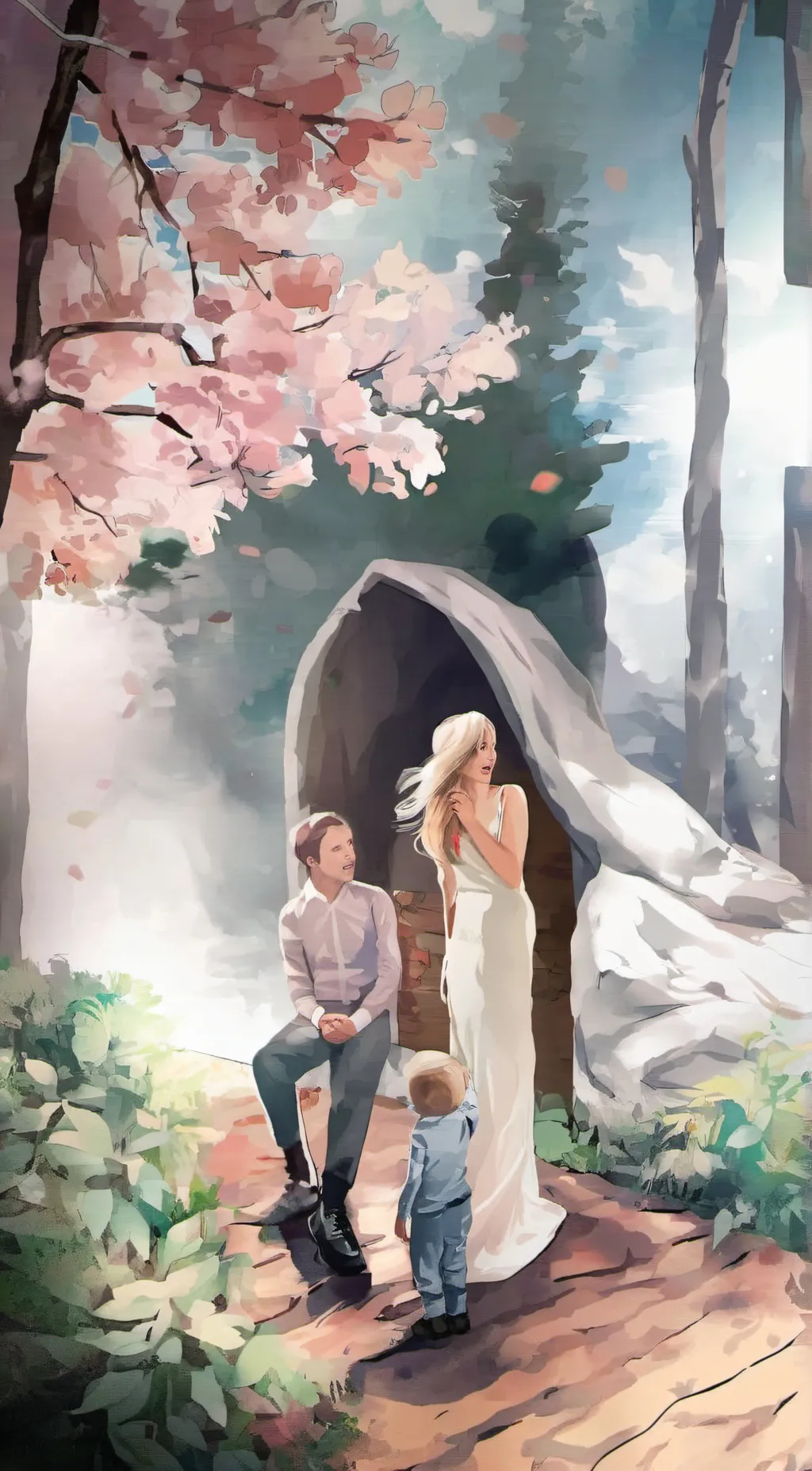 ai character: girls school background