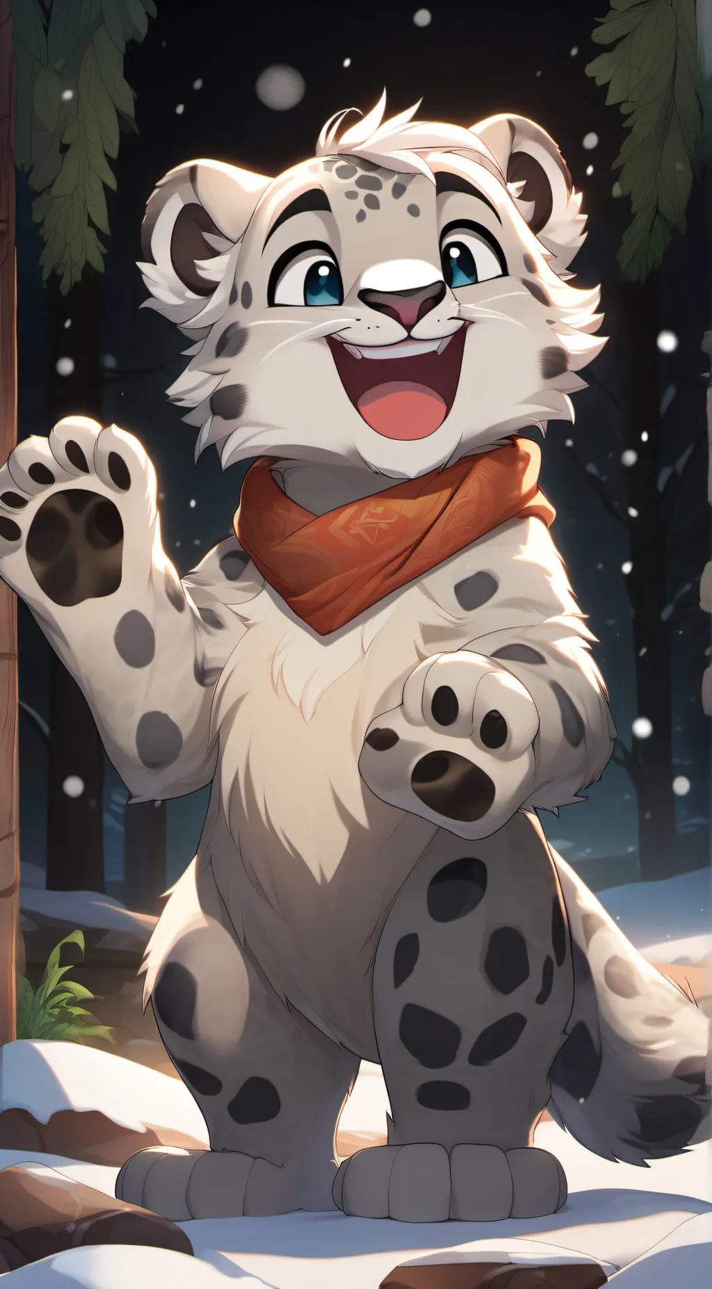 ai character: Smiling Critters background