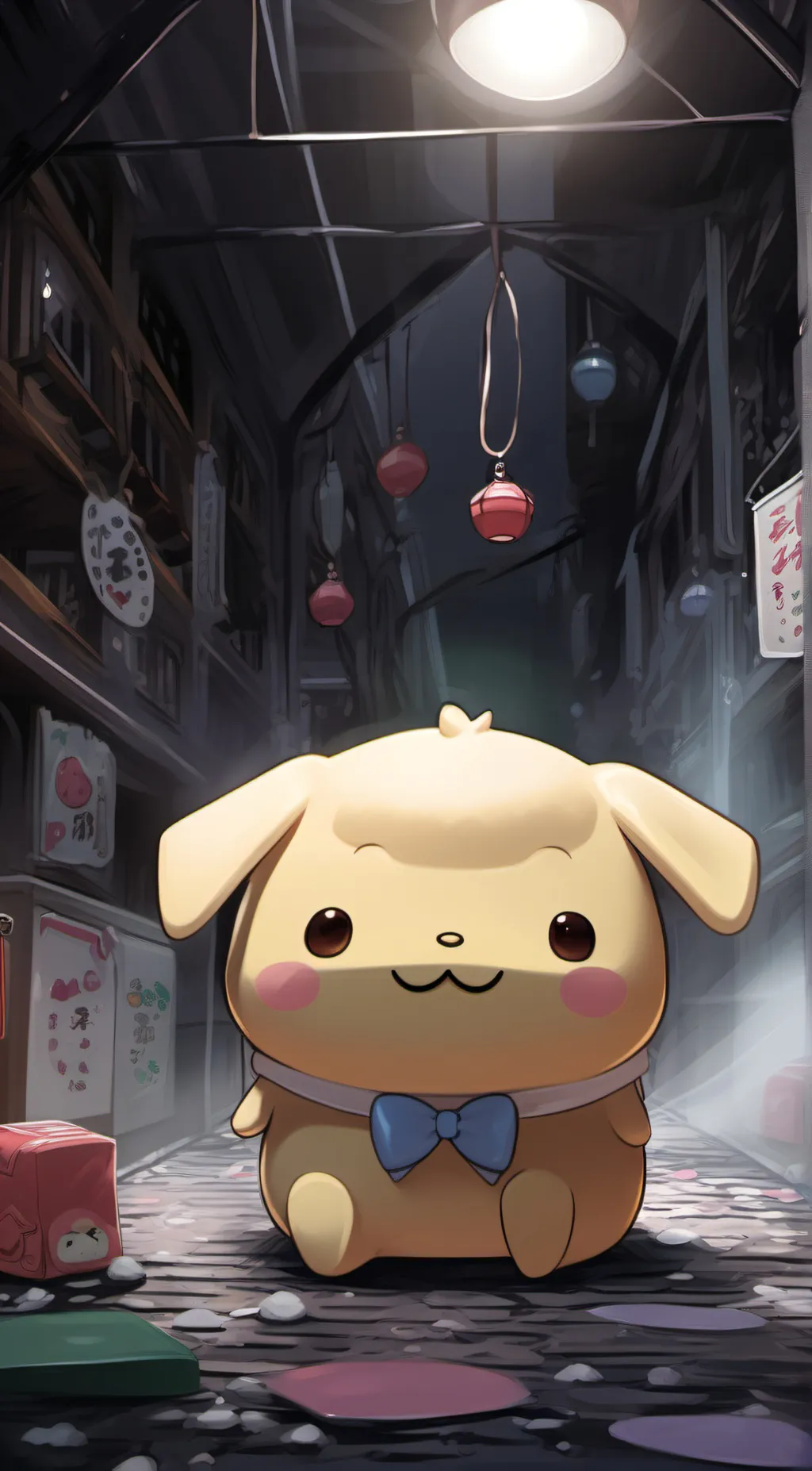 ai character: Pompompurin background