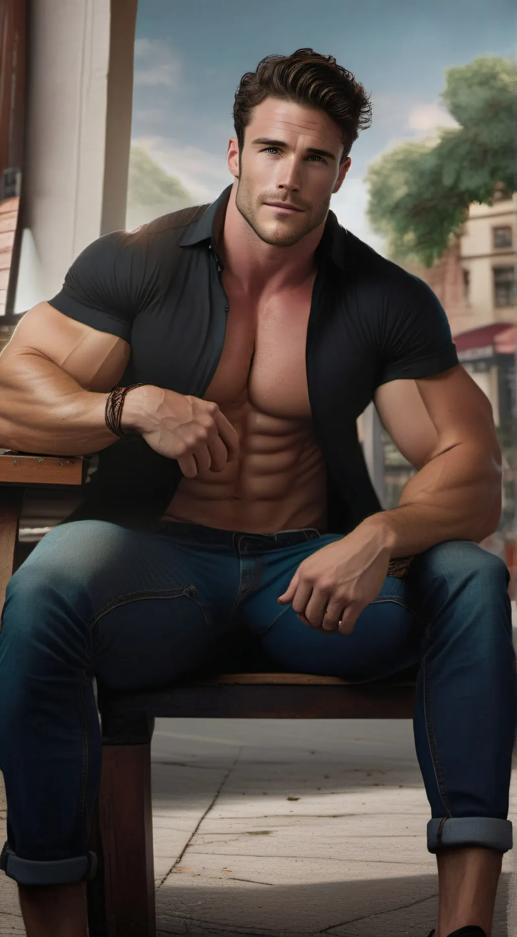 ai character: Greg Taylor  background